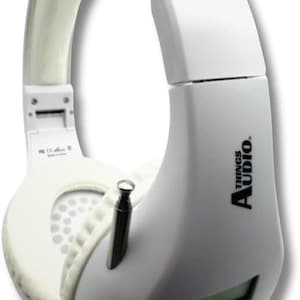 Auriculares con radio FM personal portátil con antena extraíble para una excelente recepción, para caminar, trotar, relajarse, ir a la escuela y hablar por radio (blanco)