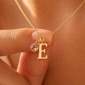 Personalisierte Buchstabe Halskette, Benutzerdefinierte Anfang Halskette, Zierliche Gold Buchstabe Schmuck, Minimalistisches Geschenk für Frauen