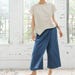Button wrap pants (mustard, blue, ivory, black)