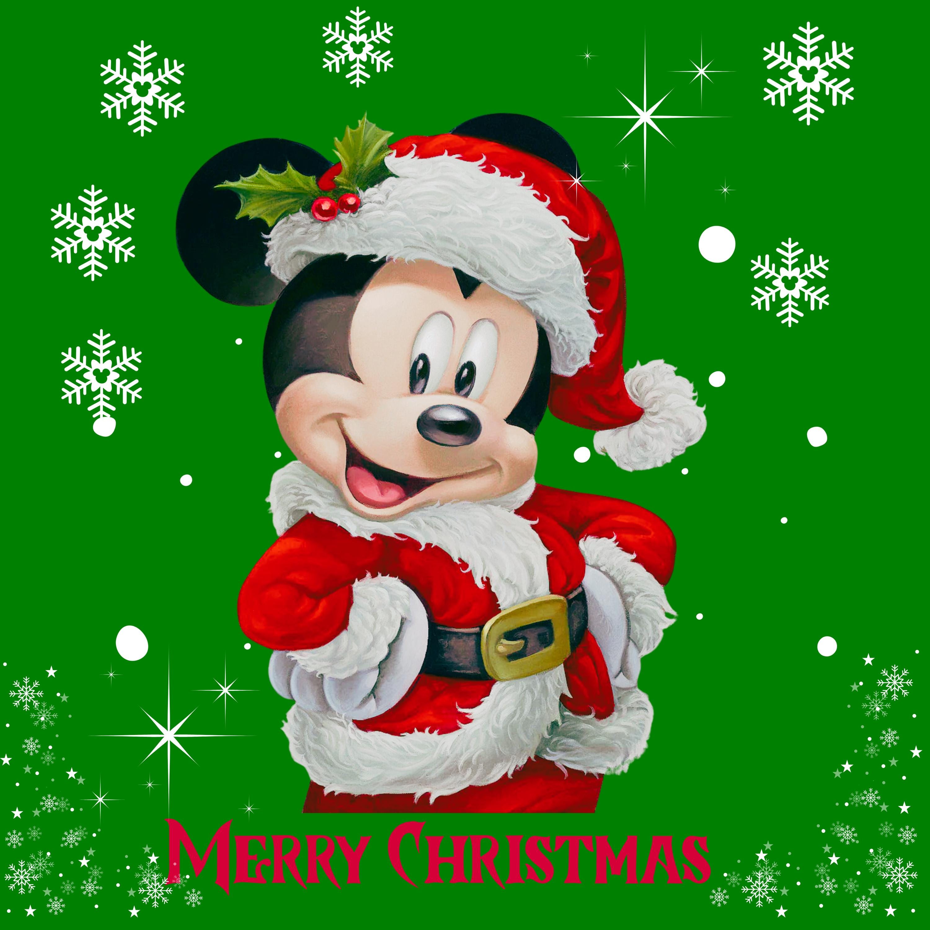 Disney Vintage Mickey Mouse Santa Hat Holiday Gifts T-Shirt T-Shir 
