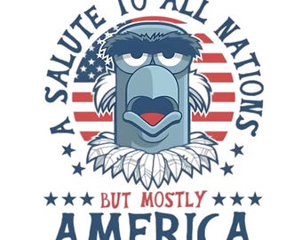 Sam the Eagle Patriotic T-Shirt: Muppets Salute to America