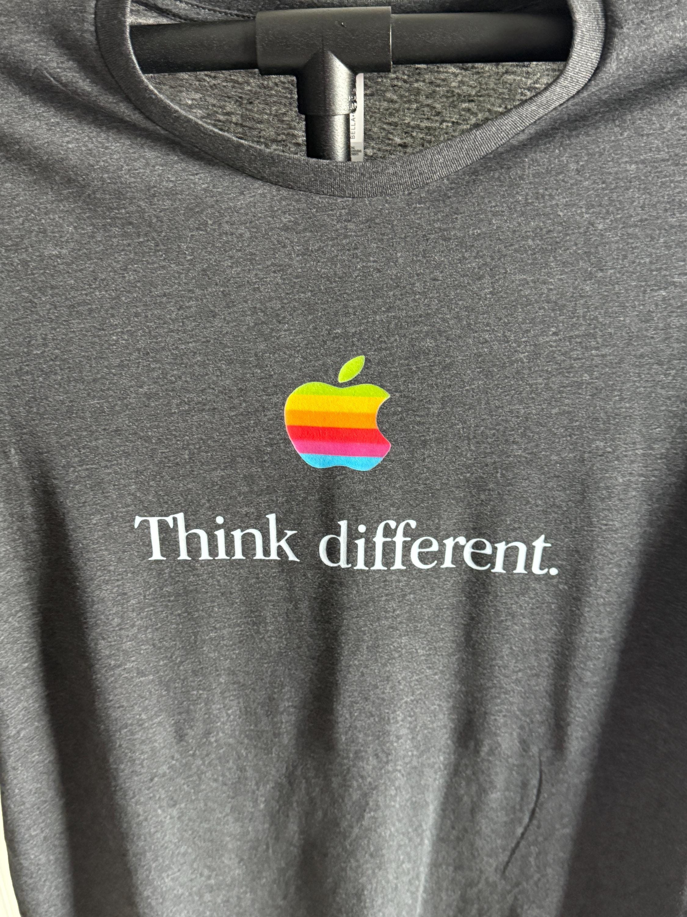 Apple Rainbow Logo T Shirt - Etsy