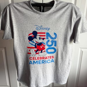 Disney America 250 Shirt, Mickey Mouse Celebrates America Tee, Patriotic Disney Vacation Shirt, 4th of July Shirt image 5