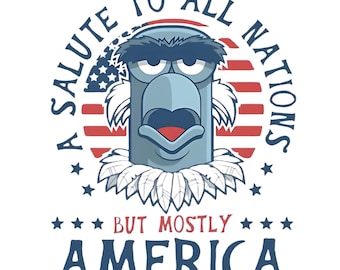 Sam the Eagle Sticker | Patriotic Americana Laptop Decal