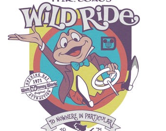 Mr. Toad's Wild Ride Sticker – Retro Magic Kingdom 1971 Decal