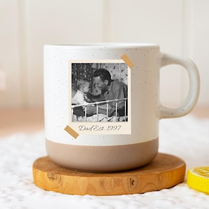 Tazza in ceramica personalizzata con foto, tazza con foto Polaroid personalizzata, regalo di San Valentino per il marito, regalo per mamma e papà, regalo dalla figlia, tazza con foto