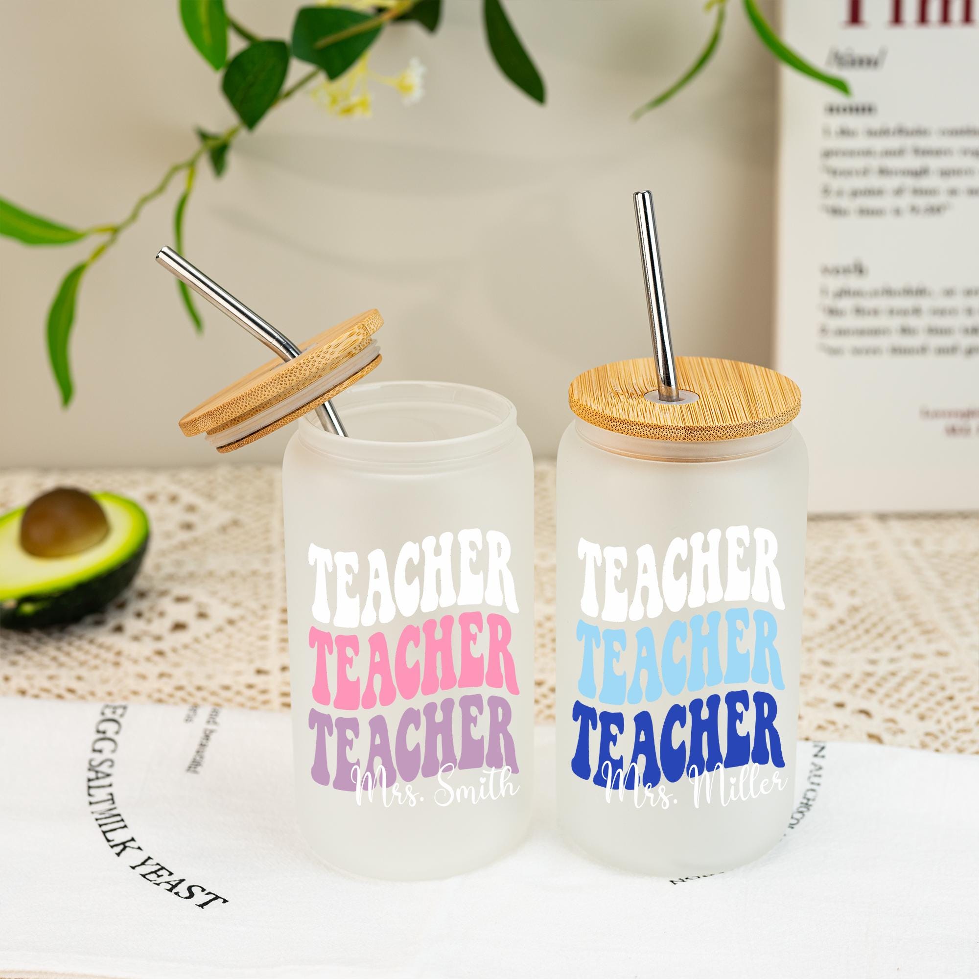 Custom Teacher Appreciation Gift,Personalized Teacher Tumbler,Teacher Coffee Cup,End of Year Holiday Present,Back to School Gift for Her