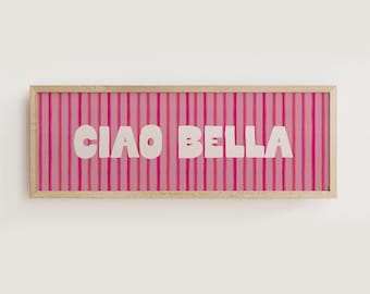 Ciao Bella Italian Wide Hallway Print Above Doorway Art Unframed