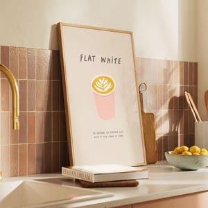 illustrated coffee print
