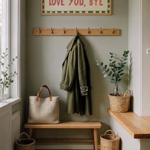 Love You Bye Hallway Print, Above Door Print, Horizontal Panoramic Print Wide UNFRAMED image 5