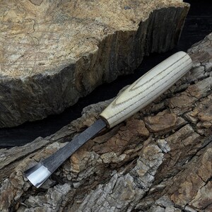 Hand-forged Small Fishtail Chisel – 52100 Steel Blade With Ergonomic ...