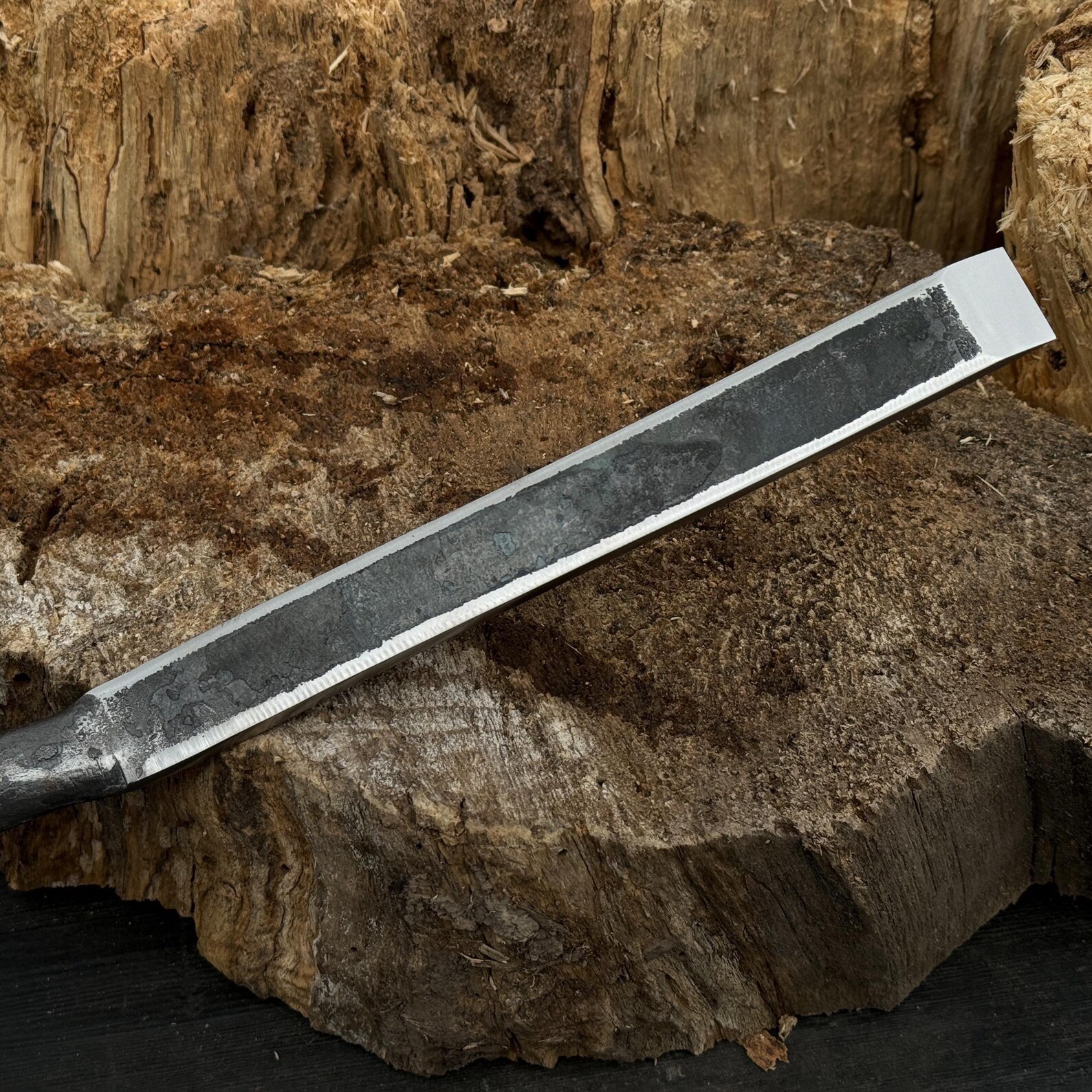 Hand-forged Timber Slick Chisel With Leather Cover – 52100 Carbon Steel ...