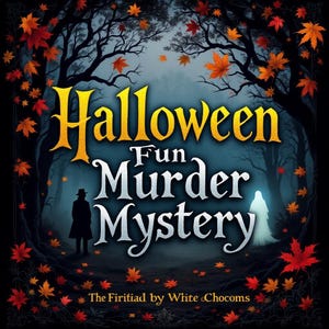 Halloween Murder Mystery Party Game | 19 printable pages, Haunted House Whodunit | Printable Kit | Spooky Party Game for Adults & Teens