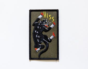 HISS Embroidered Iron-On Patch