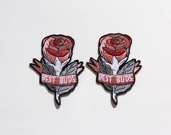 Parches de rosas Best Buds (juego de 2)