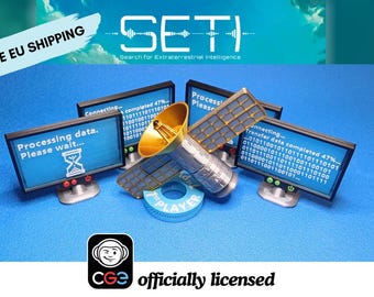 SETI Pass und Startspieler Marker Brettspiel Token Satellit