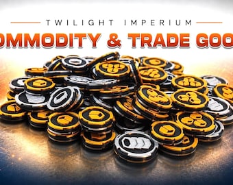 Twilight Empire Trade Goods Mass Products 3D Token Upgrade and Strategy Board / Base Game + Prophecy of Kings + Thunder's Edge