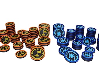 Twilight Imperium Infanterie und Jäger 3D Token upgrade /  Base Game + Prophecy of kings + Thunders Edge