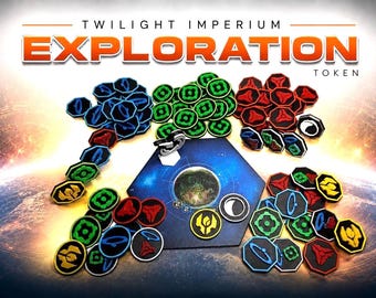 Twilight Imperium Exploration 3D Token upgrade / Basic game + Prophecy of kings + Thunders Edge