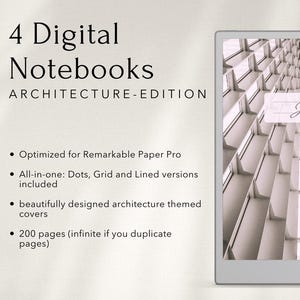 Notebook per Remarkable Paper Pro - Modello di copertina dell'edizione Architecture