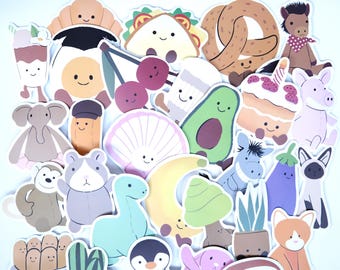 Pegatinas adhesivas de dibujos animados kawaii de peluche lindo para regalo