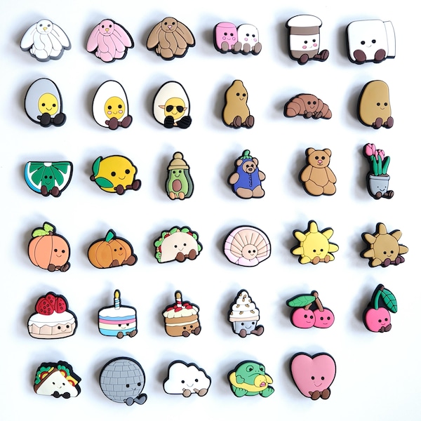 Lindos adornos de peluche kawaii para zapatos o zuecos, accesorios de regalo