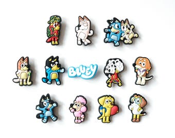 Cute Plush Kawaii Blue Shoe/Clog Charms Accessories Gift