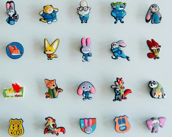 Lindos adornos de peluche de animales kawaii para zapatos/zuecos, accesorios de regalo