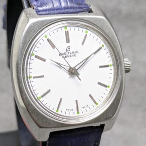 Raro reloj de pulsera vintage BREITLING Geneve de cuerda manual, fabricado en Suiza, para hombre, envío gratuito.