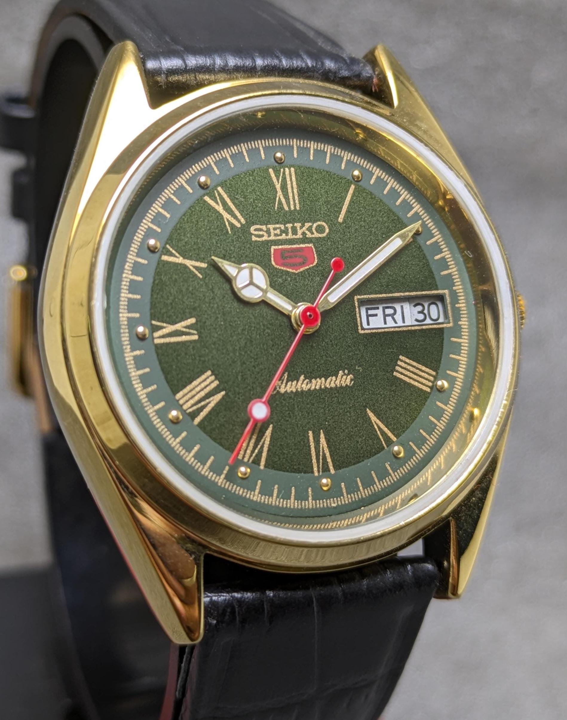 Seiko 5 Green - Etsy