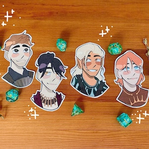 Dragon Age Origins Companion Stickers