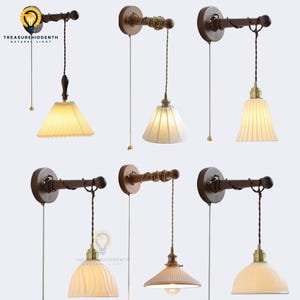 Handcraft wood light,Mid Century Sconce,Wooden Sconce,Wood veneer lamp,Wood walnut wall lamp,Unique character lighting,CrealDesign,wood lamp