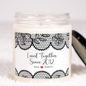 13th Anniversary Candle, Lace Anniversary Gifts Husband Wife, 13 Years Married, Milestone Couple, Wedding Anniversary, Keepsake For Parents
