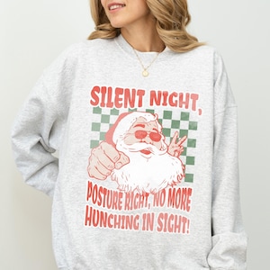 Chiropractor Christmas Sweatshirt For Chiropractic Office Student Graduation Sweater Funny Doctor Gift Get Adjusted Spine Chiro Crewneck