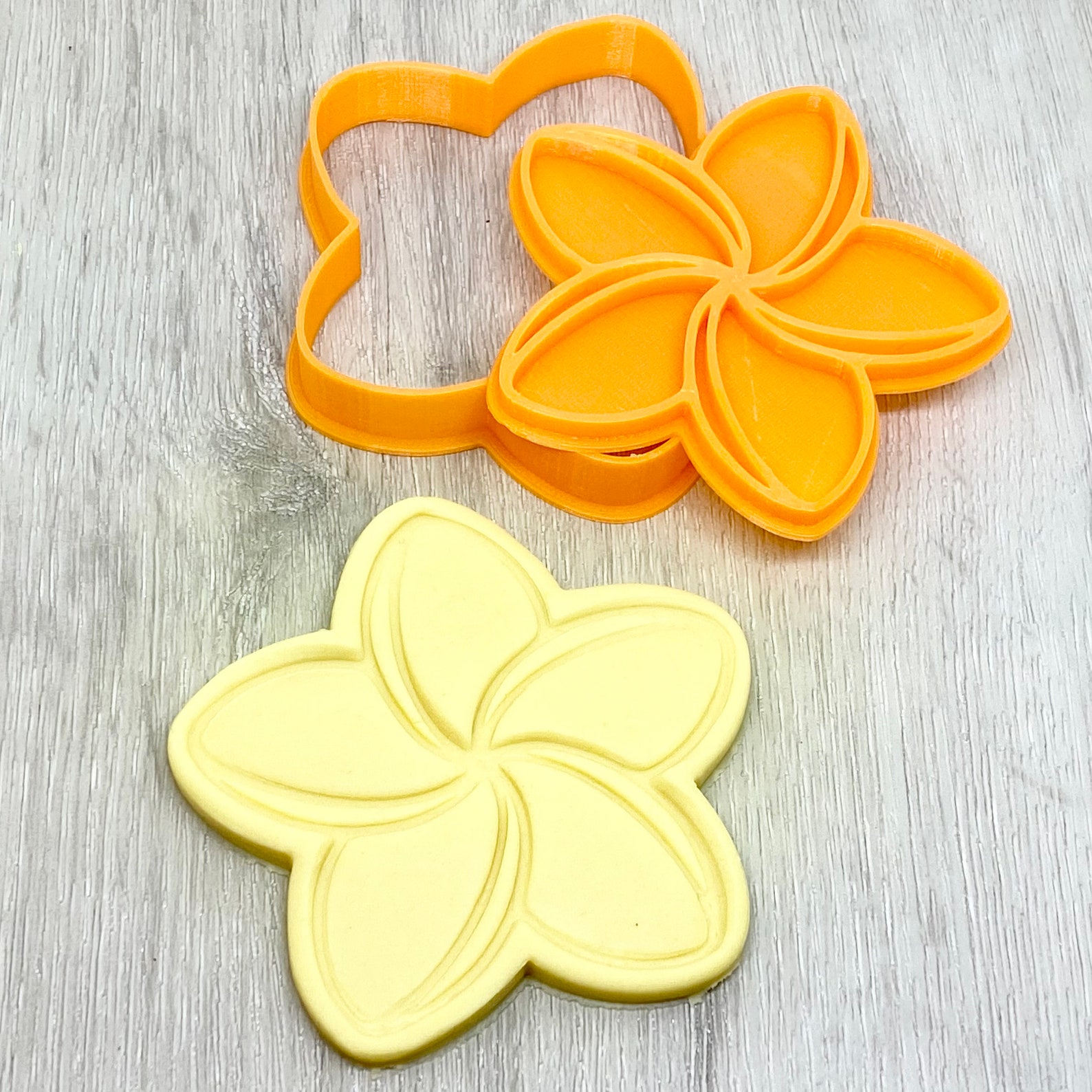 Frangipani Flower Cookie Cutter & Fondant Embosser Stamp Etsy Australia