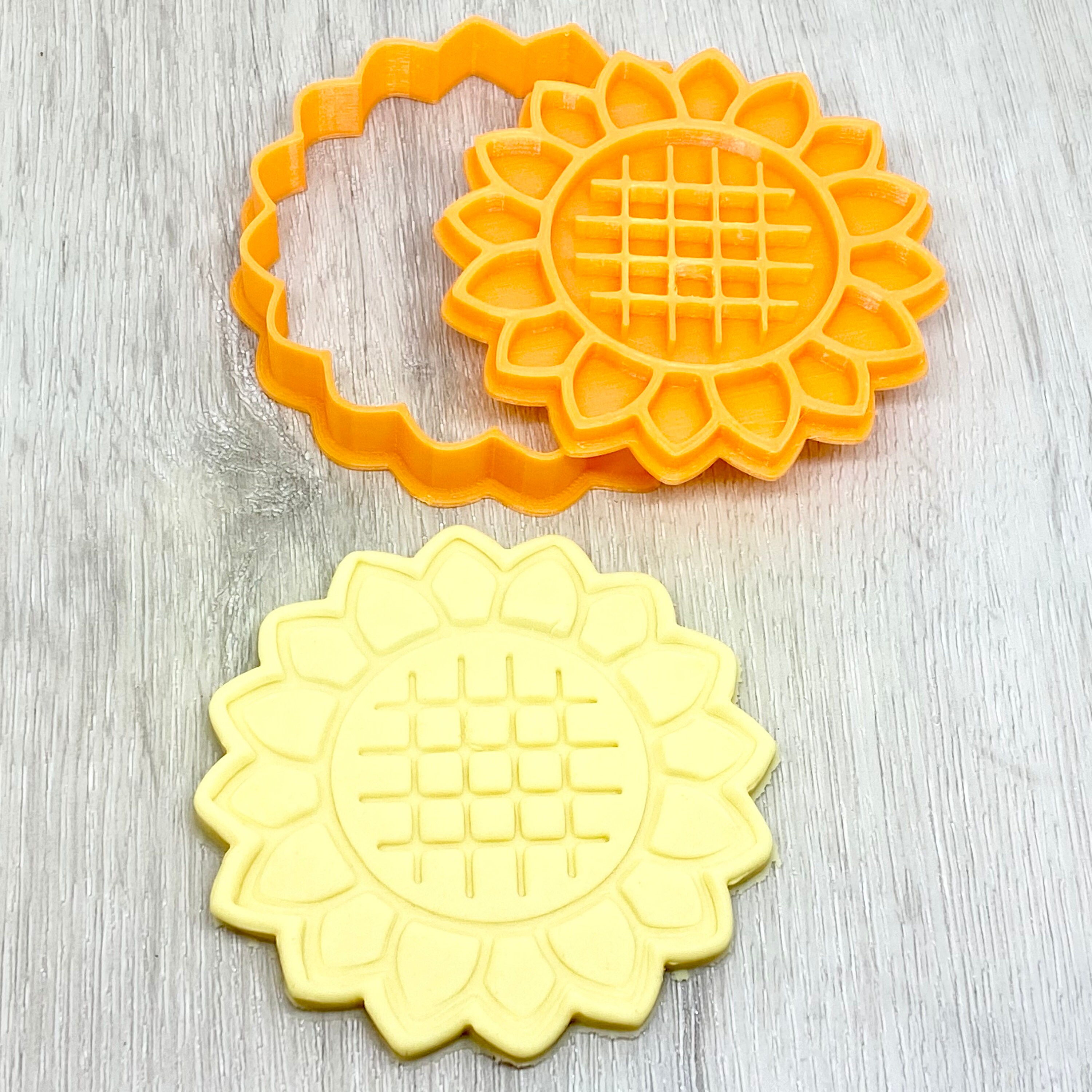 Sunflower Cookie Cutter & Fondant Embosser Stamp style 1 Etsy Australia