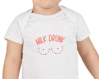 Baby Milk Onesie Breastfeeding Gift Cute Funny Onesie Nursing Outfit Newborn Gift Expecting Mom Gift Boobs Humor Cotton Garment Preemie