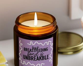 Breastfeeding milestone candle cute female gift for pumping mamas breastfeeding journey celebration breastfeeding marker award candle