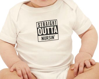 Funny infant gift newborn humor outfit breastfeeding shirt natural baby onesie infant humor shirt sassy baby outfit playful joke gift tee