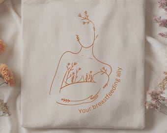 Breastfeeding Tote Bag Gift New Mom Nursing Accessory Lactation Consultant Tote Breastfeeding Support Motherhood Gift Postpartum