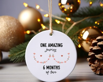Breastfeeding Journey Christmas Ornament Personalized Milestone marker New Mom Gift Breastfeeding Mama Ornament Breastfeeding Milestone Gift