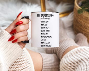 Funny Mug for Breastfeeding Mom Best Mom Ever Mug Sentimental First Time Mom Gift Cheap Mom Gift Mug with Text Present for Mom Breastfeeding