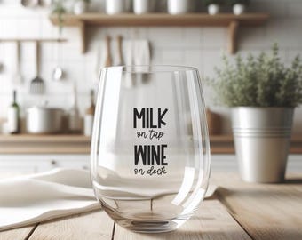 Wine Glass for Breastfeeding Mom Gift for Women Breastfeeding Pride Baby Shower Gift for Working Stay-at-Home Mom and Expecting Mother gift