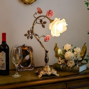 Vintage flower lamp - Etsy 日本