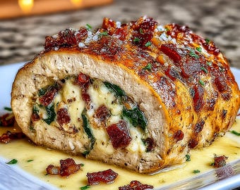 BEST RECIPE For Stuffed Chicken Breast with Spinach and Cheese Instant Download