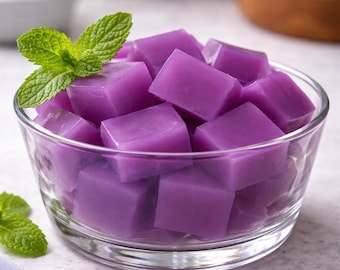 Ricetta PDF per gelatina chetogenica viola, dessert senza zucchero con 3 ingredienti, snack a basso contenuto di carboidrati per la perdita di peso, dolcetto alla gelatina ai frutti di bosco