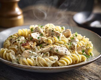 Creamy One-Pot Chicken Pasta Digital Recipe PDF | Easy Weeknight Dinner (One Pot)