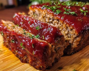 Classic Homemade Meatloaf Recipe | Butcher Style Dinner | Easy Family Meal | Comfort Food Printable Recipe