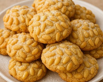 Authentic Pignoli Cookies Recipe • Printable Italian Almond Paste Cookie (PDF)