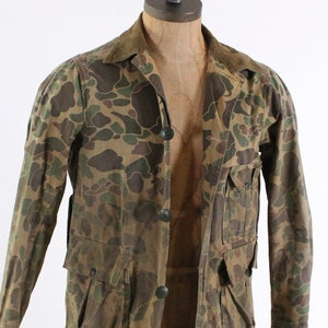 vintage Ted Williams Sears field jacket military army green camouflage mens flak coat camo hunting size M